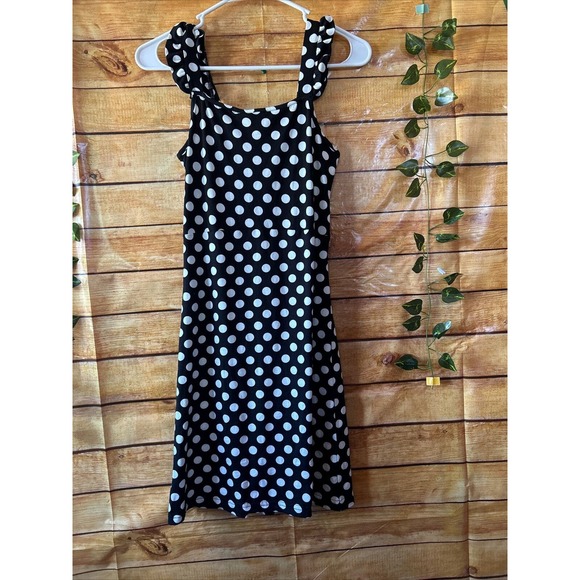Vero Moda Black w/White Polka Dot Mini Dress, Size M NWOT - Picture 7 of 7